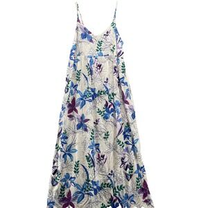 Isabel Maxi Dress Women's Large Maternity Floral Y2k Boho‎ Garden Summer Beach